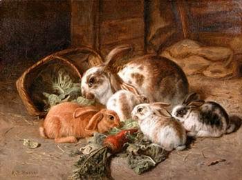unknow artist Rabbits 135 oil painting image